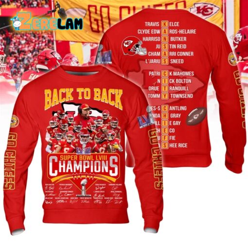 Chiefs Back To Back Super Bowl LVIII Champions Hoodie