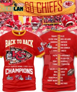 Chiefs Back To Back Super Bowl LVIII Champions Shirt 1