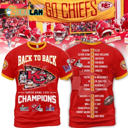 Chiefs Back To Back Super Bowl LVIII Champions Shirt