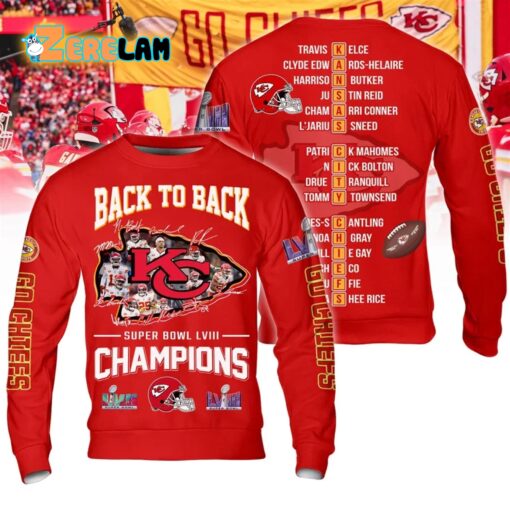 Chiefs Back To Back Super Bowl LVIII Champions Shirt