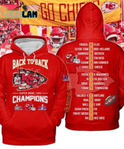 Chiefs Back To Back Super Bowl LVIII Champions Shirt 3