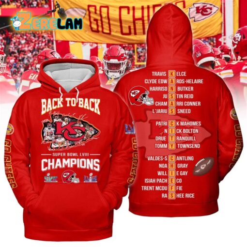 Chiefs Back To Back Super Bowl LVIII Champions Shirt