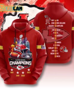 Chiefs LVIII Super Bowl Champions 4 Times Shirt 2