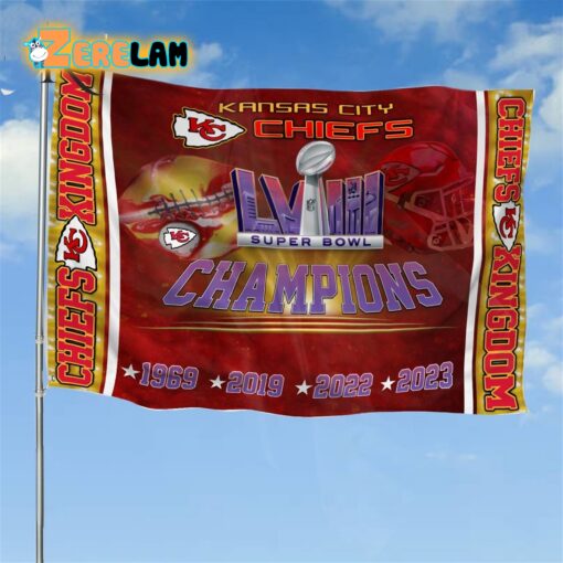 Chiefs X4 Super Bowl Champions Flag