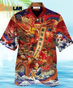 Chinese New Year For Year Of Dragon 2024 Chinese Hawaiian Shirt
