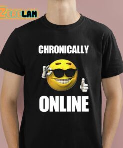Chronically Online Ironic Thumbs Up Emoji Shirt 1 1