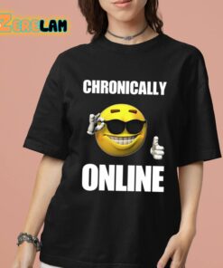 Chronically Online Ironic Thumbs Up Emoji Shirt 7 1