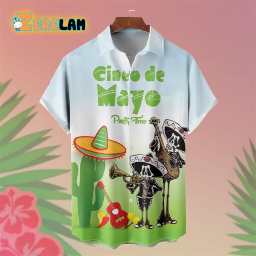 Cinco De Mayo By David Lozeau Party Time Hawaiian Shirt