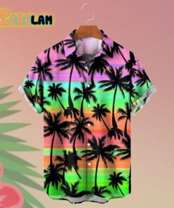 Cinco De Mayo Mexico Ombre Coconut Tree Style Hawaiian Shirt