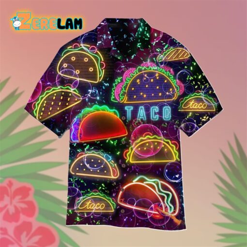 Cinco De Mayo Neon Tacos Food Hawaiian Shirt