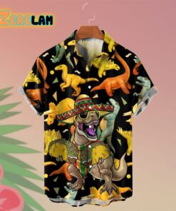 Cinco De Mayo Viva Mexico Dinosaur Hawaiian Shirt