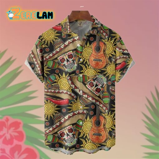 Skull Pattern Hawaiian Shirt