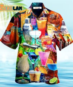 Cocktail Fruit Colorful Style Hawaiian Shirt