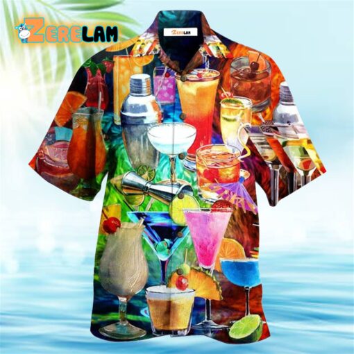 Cocktail Fruit Colorful Style Hawaiian Shirt