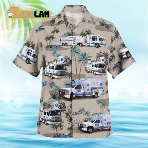 College Station Fire Department Hawaiian Shirt