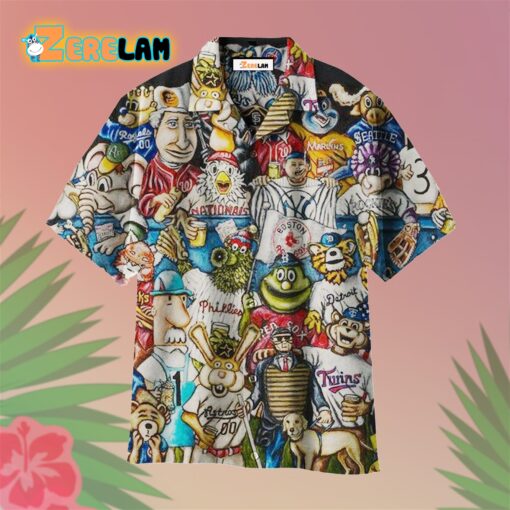 Colorful Baseball Hawaiian Shirt