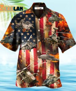 Combat Aircraft US Army Style Hawaiian Shirt