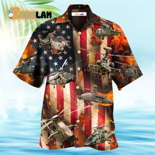 Combat Aircraft US Army Style Hawaiian Shirt