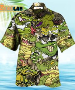 Crocodile Getting The Vibe Hawaiian Shirt