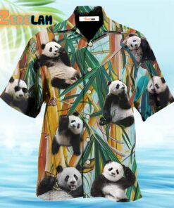 Cute Panda Play Alone Hawaiian Shirt