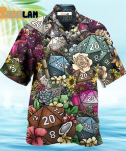 D20 Loves Flowers Hawaiian Shirt