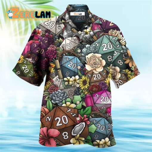 D20 Loves Flowers Hawaiian Shirt