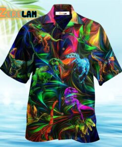 Dinosaur Amazing Love Neon Style Hawaiian Shirt