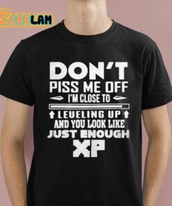 Don’t Piss Me Off I’m Close To Leveling Up And You Look Like Just Enough XP Shirt