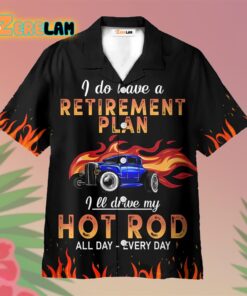 Drag Racing Retirement Plan Hawaiian Shirt