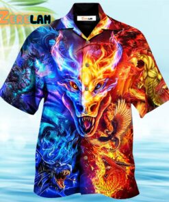 Dragon Fire And Water Love Life Hawaiian Shirt