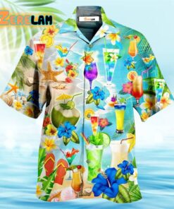 Drink Cocktails And Say Aloha Hawaiian Shirt