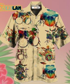 Drum Awesome Music Instrument Hawaiian Shirt