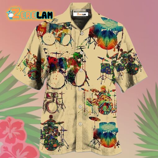 Drum Awesome Music Instrument Hawaiian Shirt