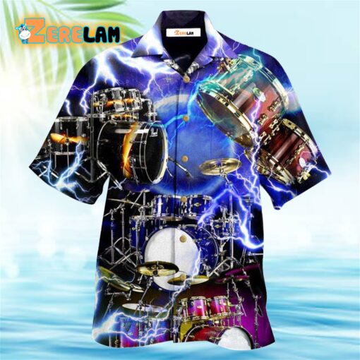 Drum Is My Cardio Lighting Hawaiian Shirt