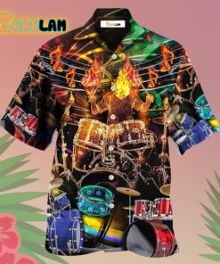 Drum Is My Life Light Colorful Style Hawaiian Shirt