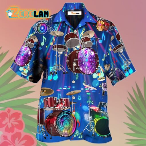 Drum Is My Life Light Neon Style Hawaiian Shirt