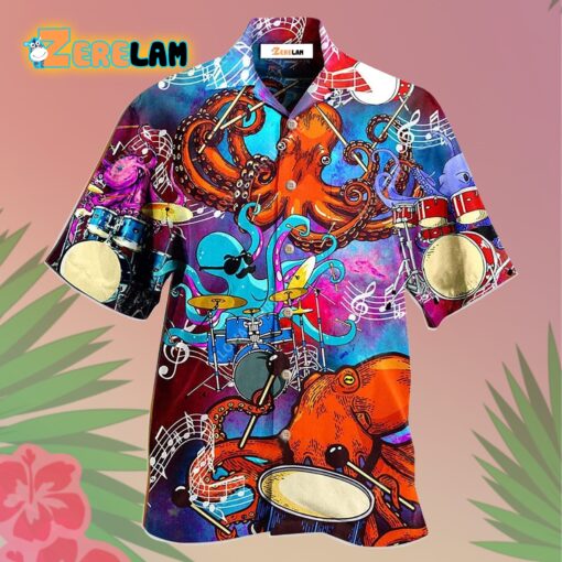 Drum Octopus Dance To The Beat Of Your Own Hawaiian Shirt