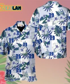 Duke Blue Devils Flowery Aloha Summer Beach Hawaiian Shirt