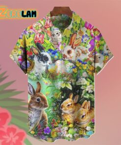 Easter Egg Bunny Colorful Hawaiian Shirt