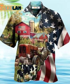 Farm Love Cows And Animals America Hawaiian Shirt