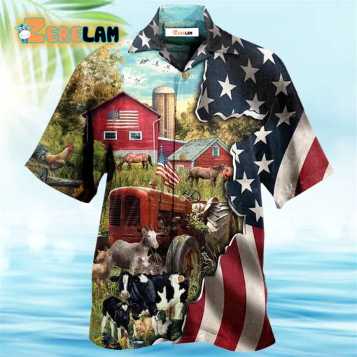 Farm Love Cows And Animals America Hawaiian Shirt