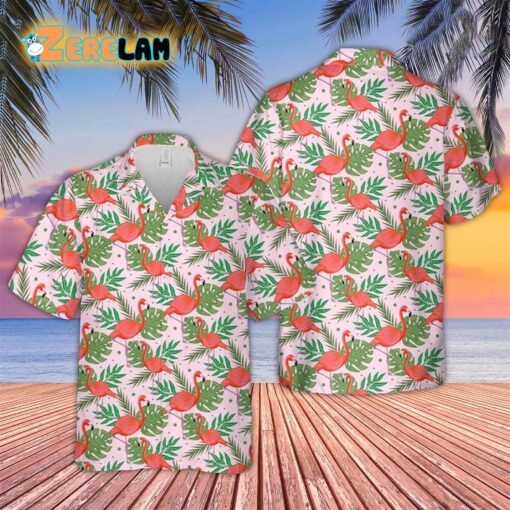 Flamingo Pattern Hawaiian Shirt