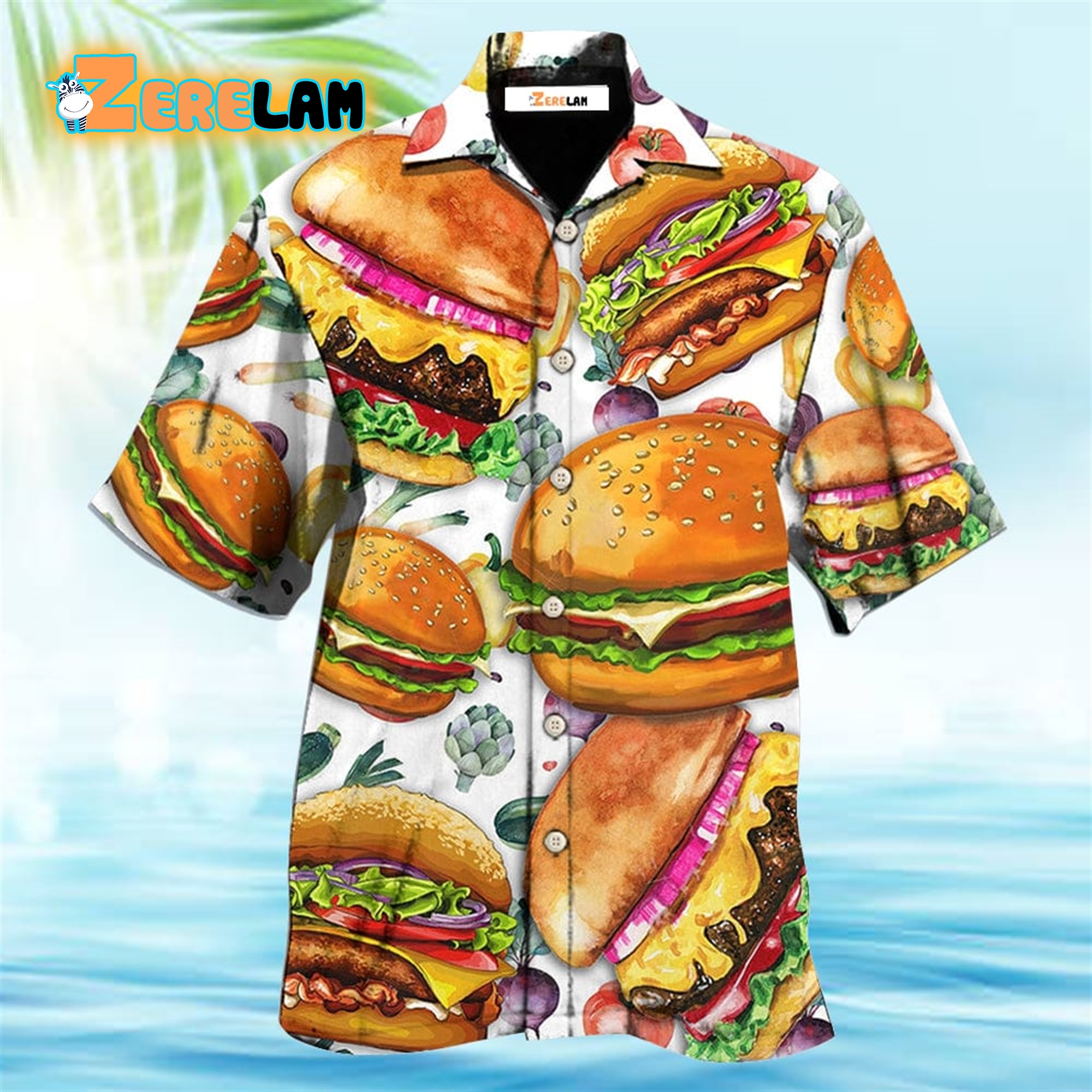 Food Big Burger Life Is Better With Burger Hawaiian Shirt Zerelam