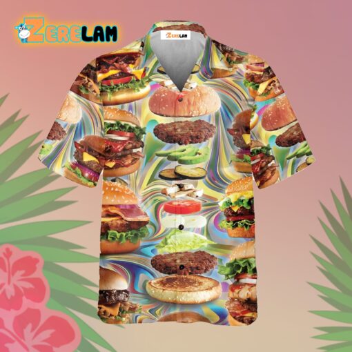 Food Lover My Love Is For Hamburger Hawaiian Shirt