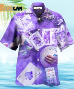 Gambling Purple Style Hawaiian Shirt