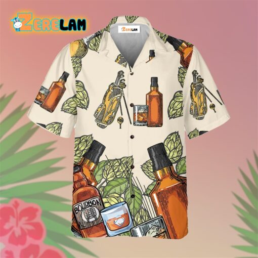 Bourbon And Golf I Like Hawaiian Shirt