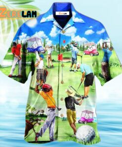 Golf Eat Sleep Golf Repeat Hawaiian Shirt