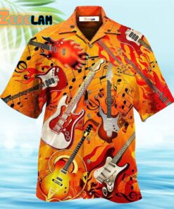 Guitar Is My Life Notes Hawaiian Shirt