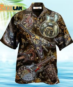 Guitar Machine Style Hawaiian Shirt