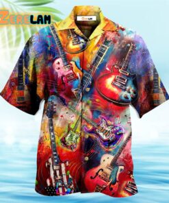 Guitar Music Mix Color Love Life Very Much Hawaiian Shirt